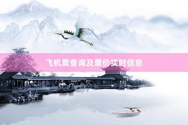 飞机票查询及票价实时信息